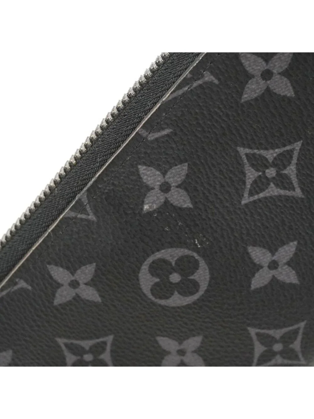 Louis Vuitton Wallet Monogram Eclipse Zippy Vertical Black